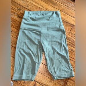 Lulu lemon align high rise yoga shorts teal